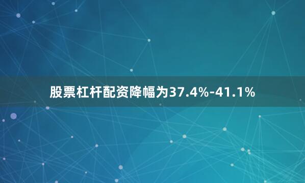 股票杠杆配资降幅为37.4%-41.1%